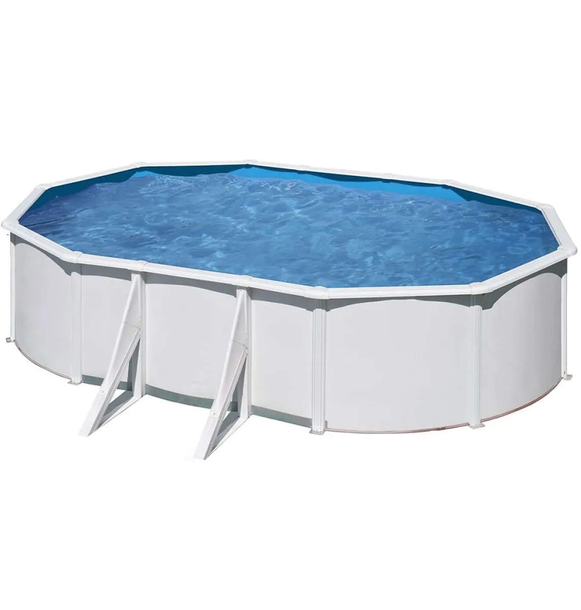 PISCINE ACIER 6,10x3,75 H 1,20