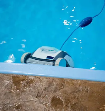 Le système de brossage d´un robot nettoyeur de piscine