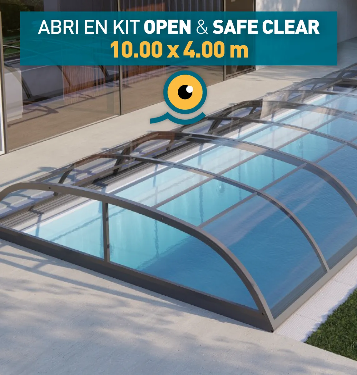 ABRI OPEN & SAFE CLEAR 10 X 4