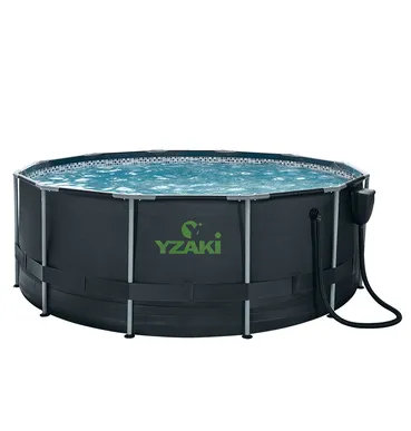 PISCINE YZAKI SANS FILTRATION RONDE 3,66mx1,22m + SKIMMER