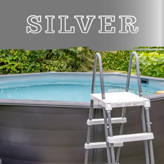 Zoom sur les piscines acier de la gamme Silver