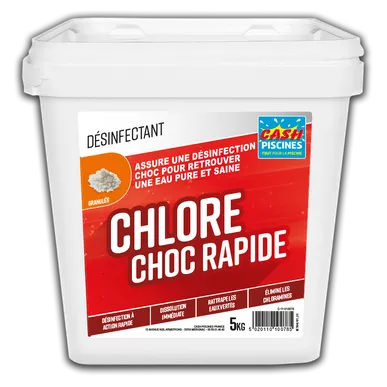 CHLORE CHOC RAPIDE GRANULES 5KG