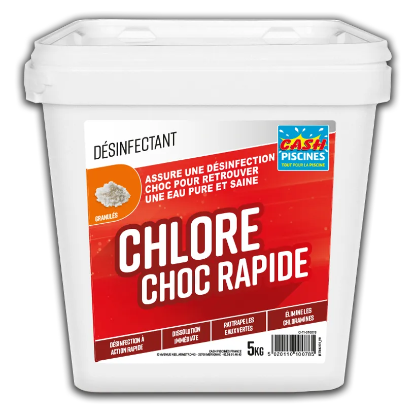 CHLORE CHOC RAPIDE GRANULES 5KG