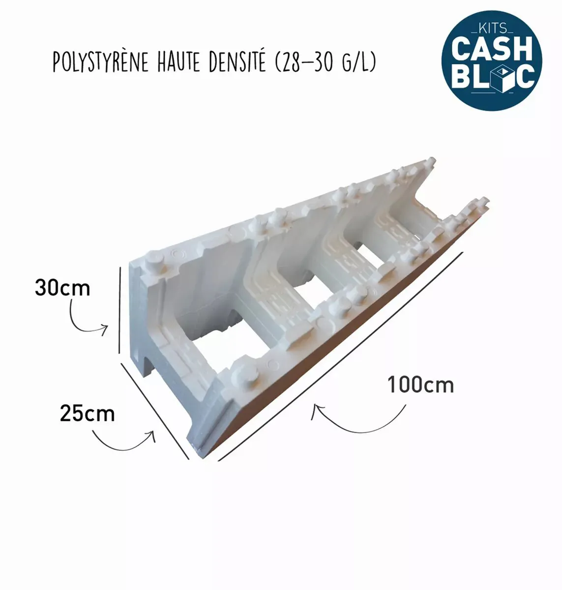 KIT PISCINE ENTERREE CASH BLOC DESIGN 3x9 M + ESCALIER