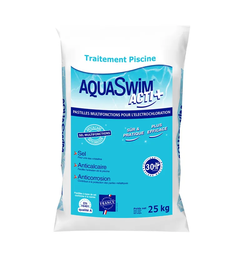 SEL AQUASWIM ACTI+ 25KG - SANS STABILISANT 3 EN 1