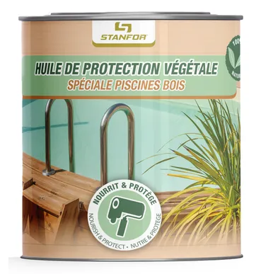 HUILE VEGETALE PROTECTRICE PISCINE BOIS 1L