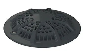 GRILLE BONDE DE FOND ANTI VORTEX ANTRHACITE